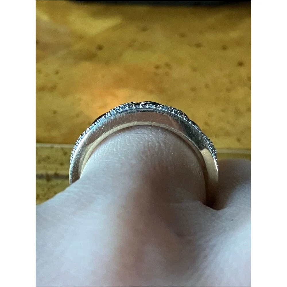 Natural White Diamond Ring Size 7